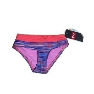 TYR Girls' Parachute Penny Bikini Bottom  - Coral Royal - Size 6-6X - NWT
